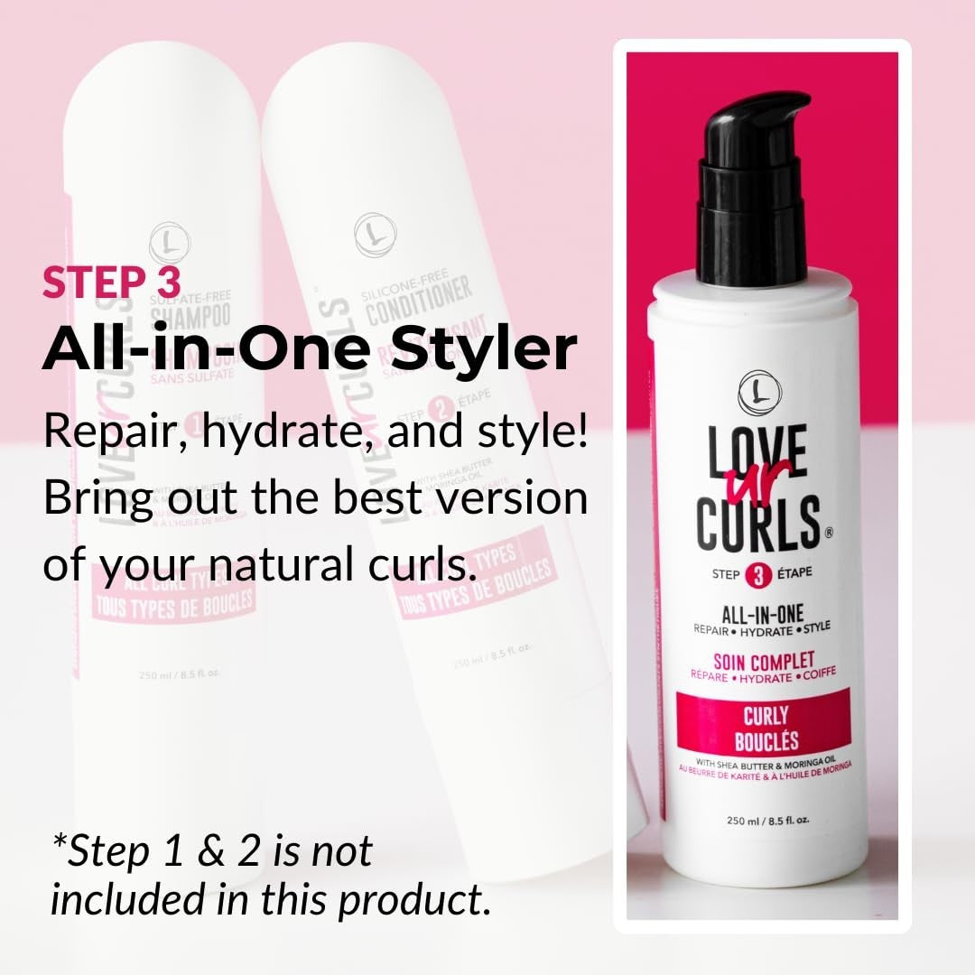Curl Cream Styler for Curly Hair - Anti Frizz, Hydrating & Defining