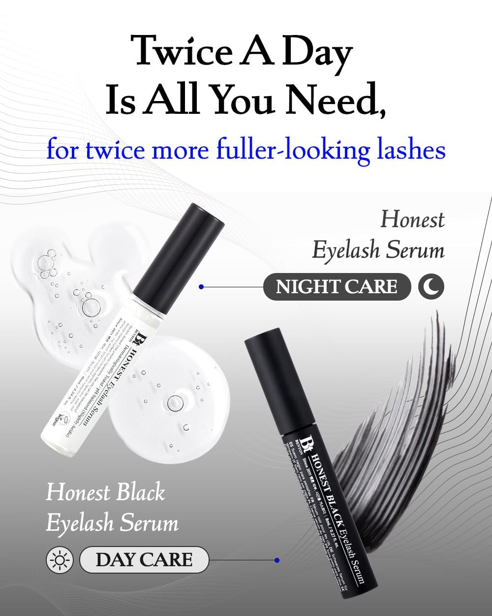 Eyelash Serum with Peptides and Hyaluronic Acid - Nourishing Lash Growth