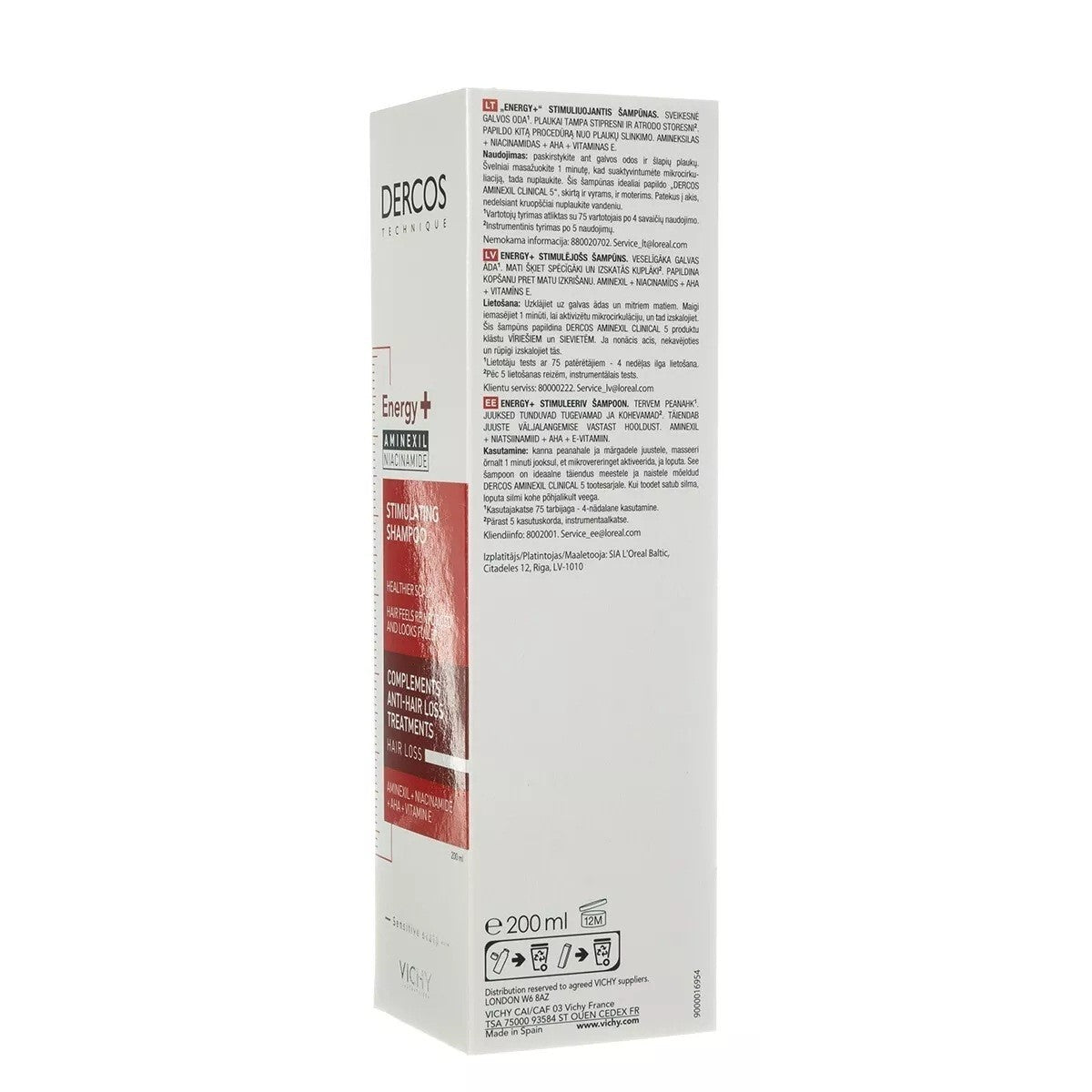 Vichy Dercos Energy+ Stimulating Anti Hair Loss Shampoo 200ml