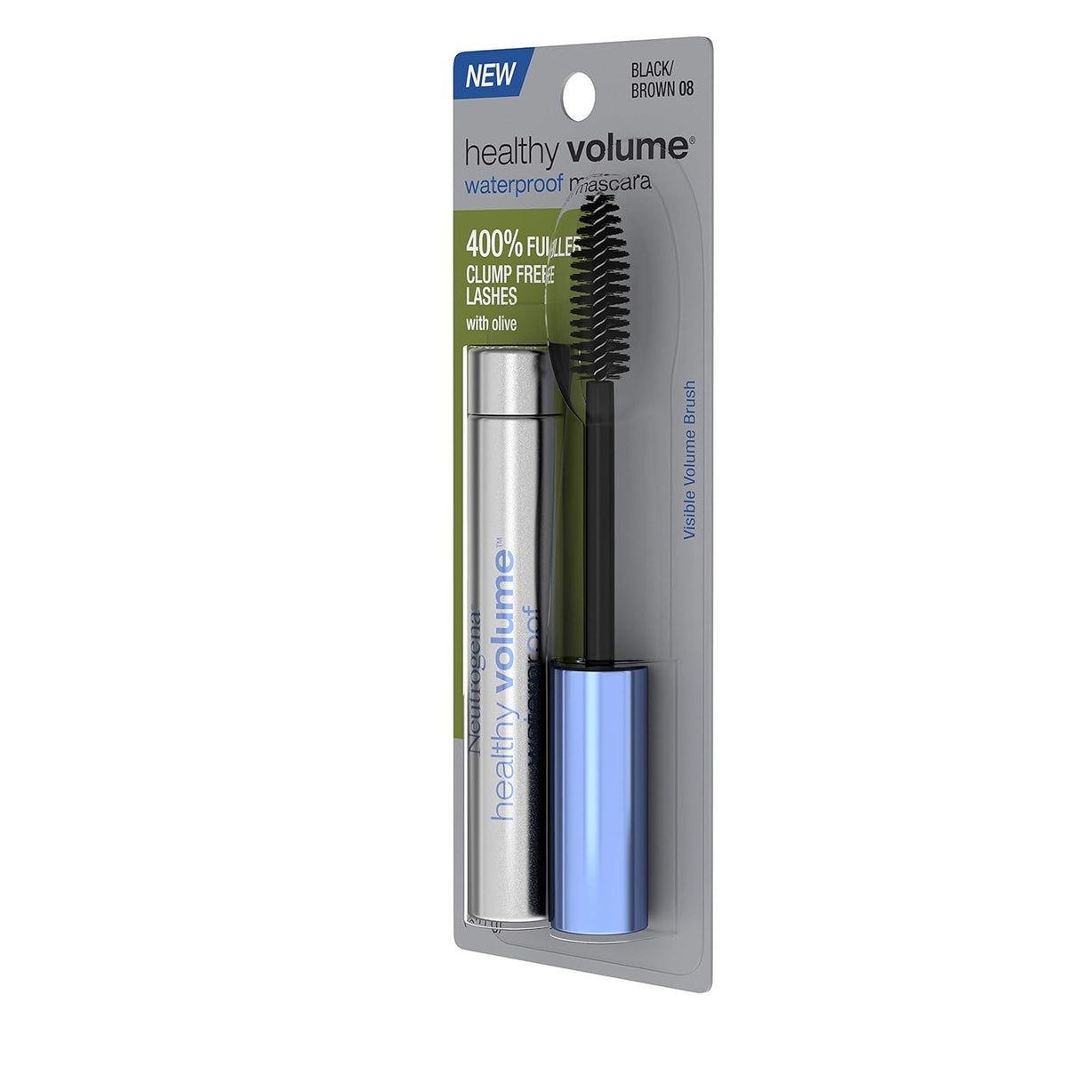 Neutrogena Waterproof Lash Plumping Mascara for Fuller, Voluminous Lashes - Black/Brown 0.21 oz