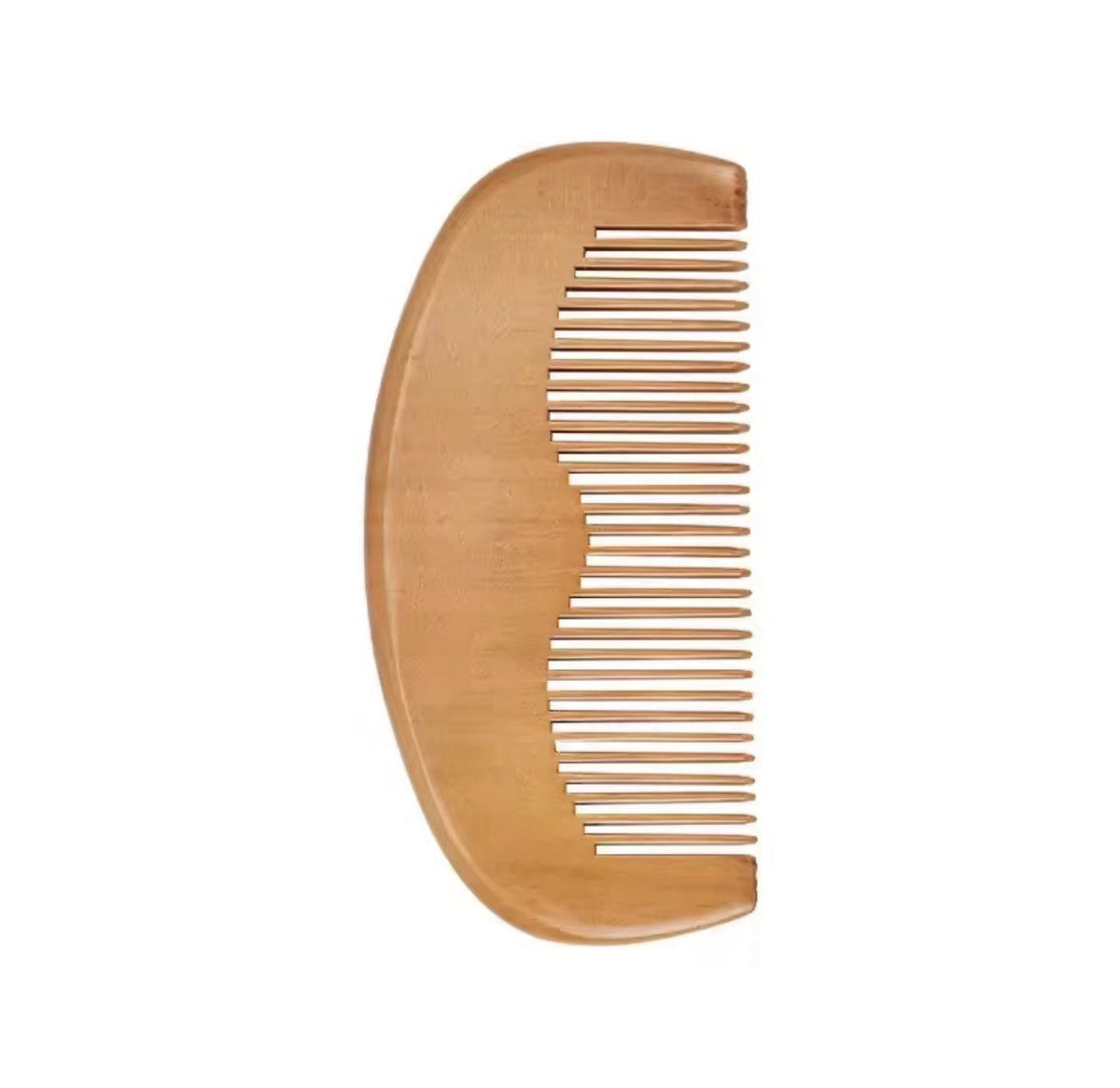 Wooden Anti-Static Close Tooth Comb Set - Pocket Travel Hair & Beard Combs