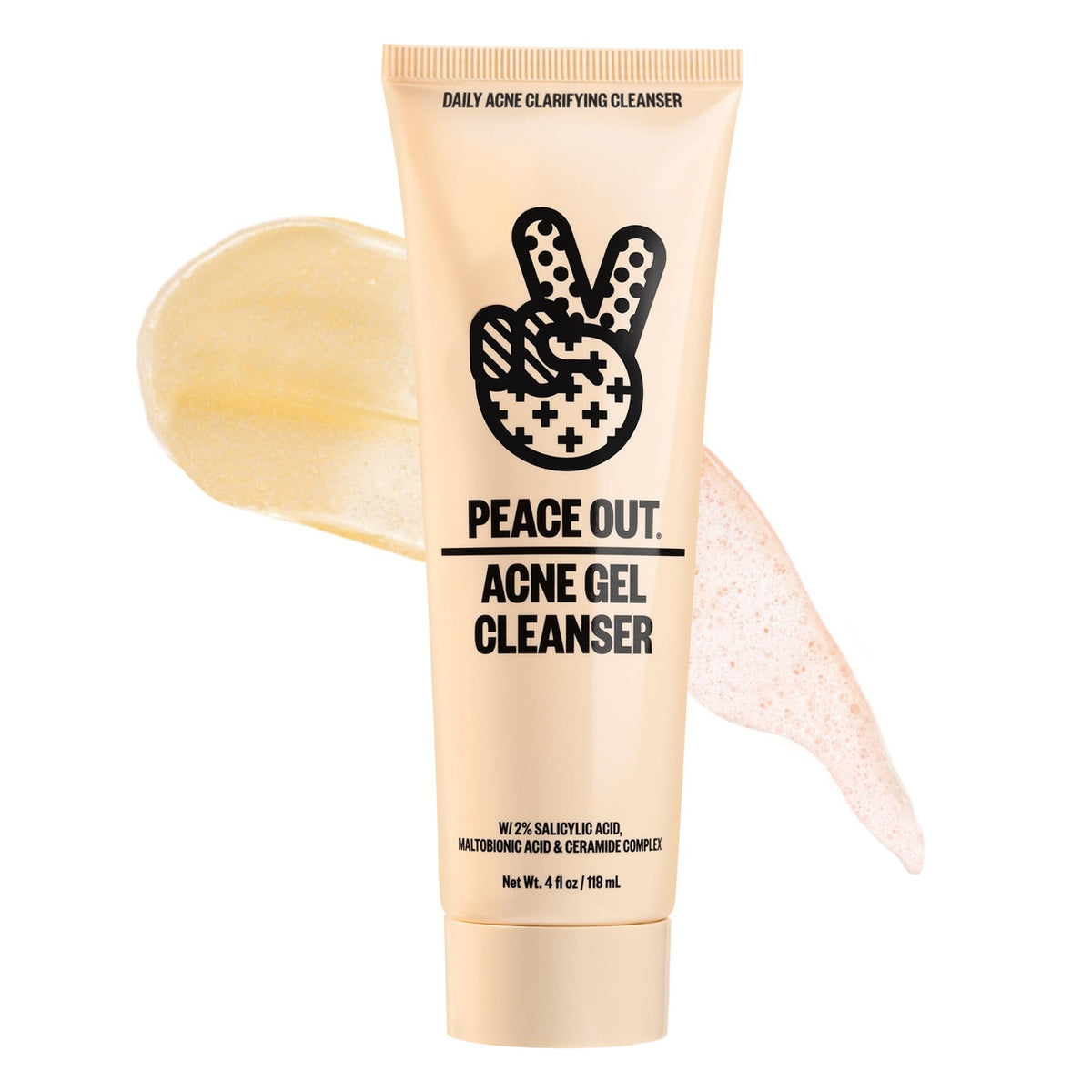 Acne Gel Cleanser with Salicylic Acid for Breakouts and Blemishes - Gentle Daily Face & Body Wash