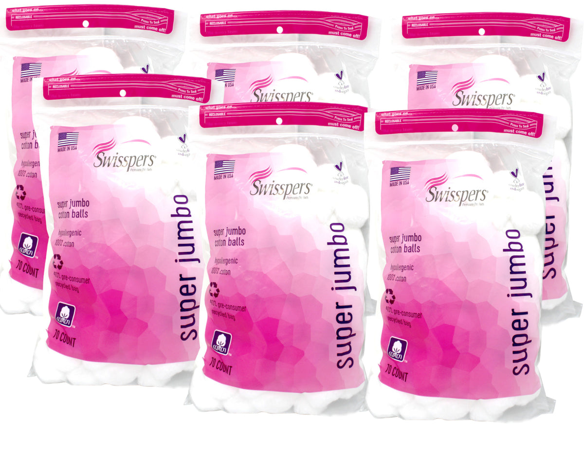 Cotton Balls Jumbo Pack - 100% Pure Hypoallergenic Soft & Absorbent