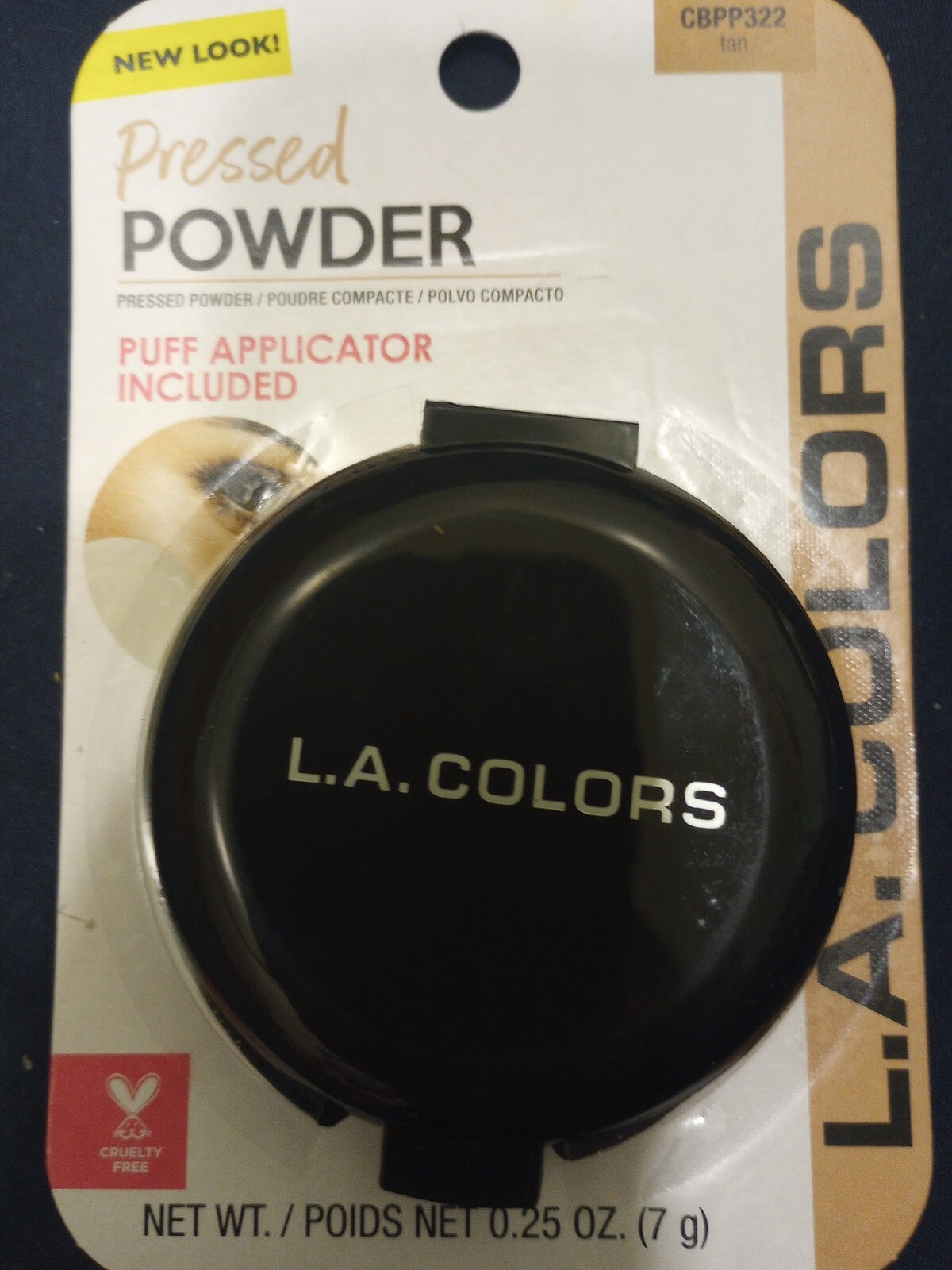 Pressed Face Tan Powder with Mirror & Puff Applicator - Natural Finish