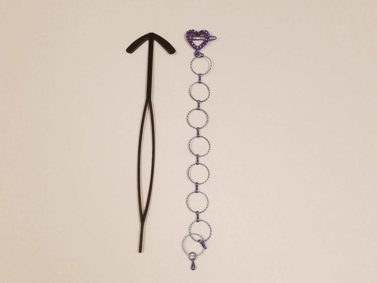 Zhoe 5-Piece Hair Jewelry Accessory Bundle; Hearts & Flower
