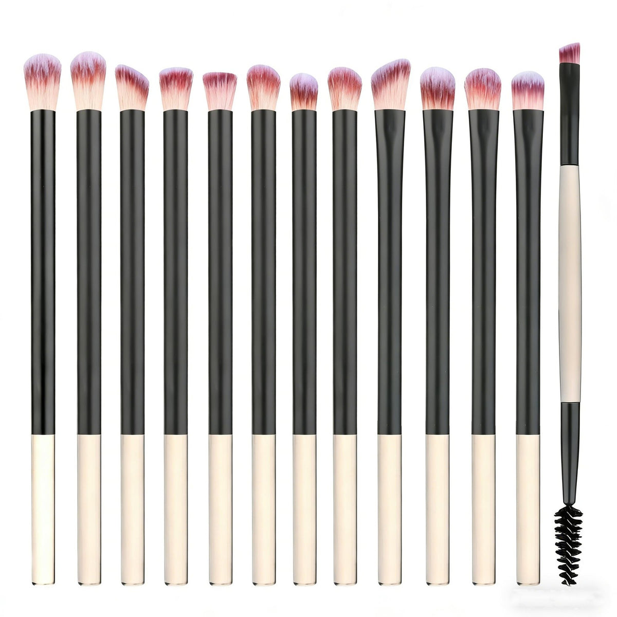 13-Piece Professional Eye Makeup Brush Set for Eyeshadow, Concealer & Eyeliner