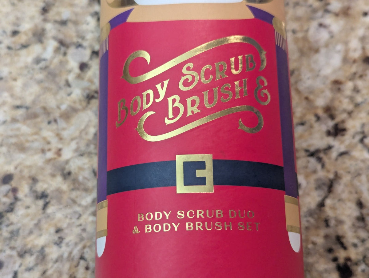 Asquith & Somerset Body Scrub Brush Set Nutcracker Holiday Gift 7.05