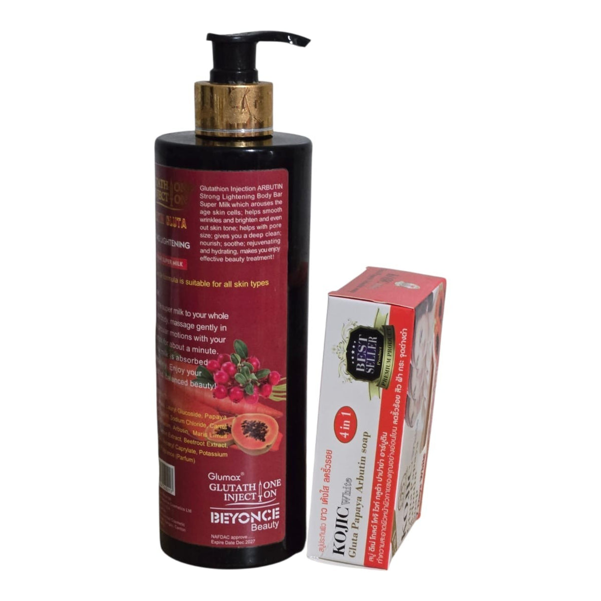 Beyonce Gluta Arbutin Body Lotion 500ml with Kojic & Natural Extracts