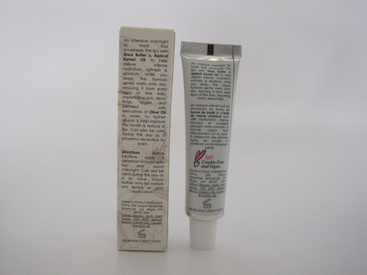 Vegan Lip Mask with Fruit Butter, Hydrating & Nourishing, 0.52 Fl Oz