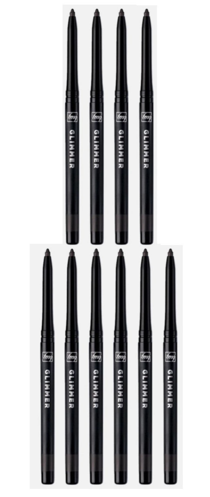 10 Pack Diamond Eyeliners - Black Ice Smudge-Proof Eye Makeup Sealed