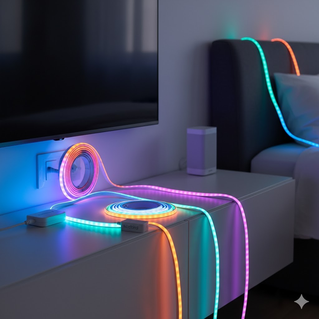 Smart WiFi LED Strip Lights 10FT RGB Dimmable Compatible with Alexa & Google