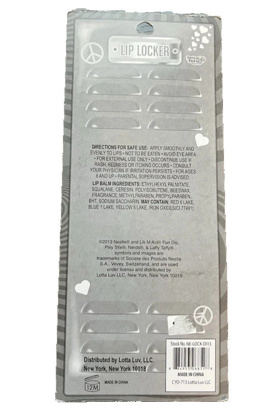 Lip Locker Magnetic Lip Balm Set with Bonus Mirror - Lotta Luv, Pack of 5
