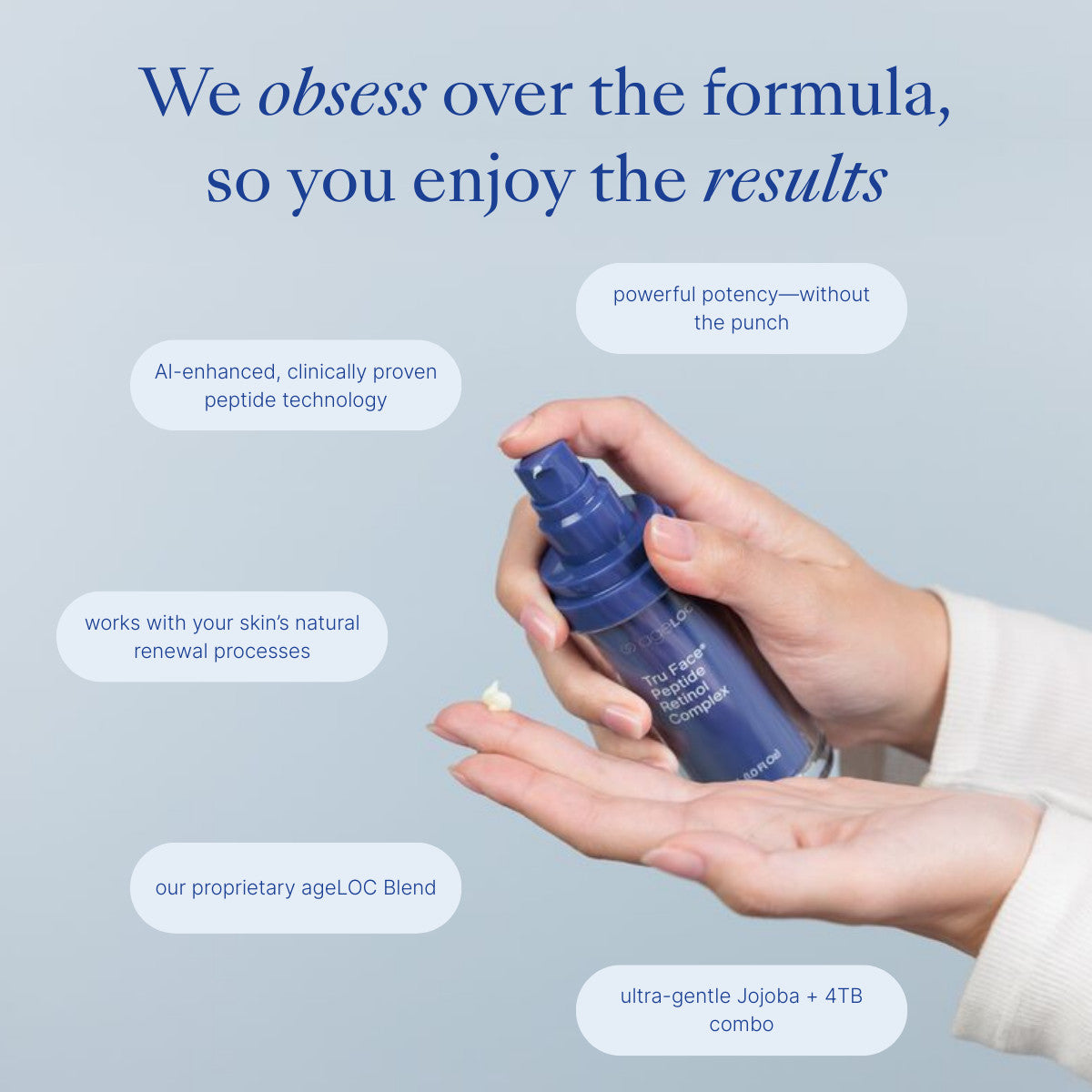 Retinol Face Serum with Peptides for Anti-Aging & Skin Repair