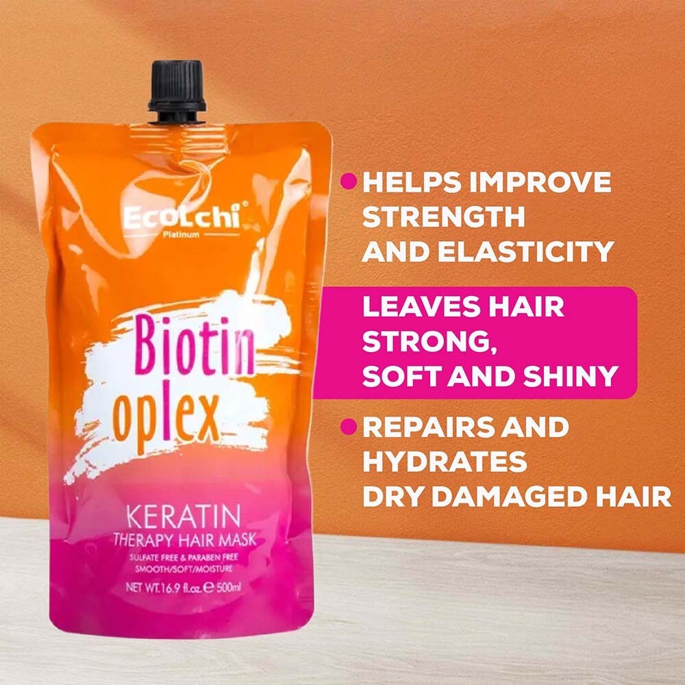 Biotin Keratin Hair Mask Deep Conditioning Repair for Stronger, Shiny Hair