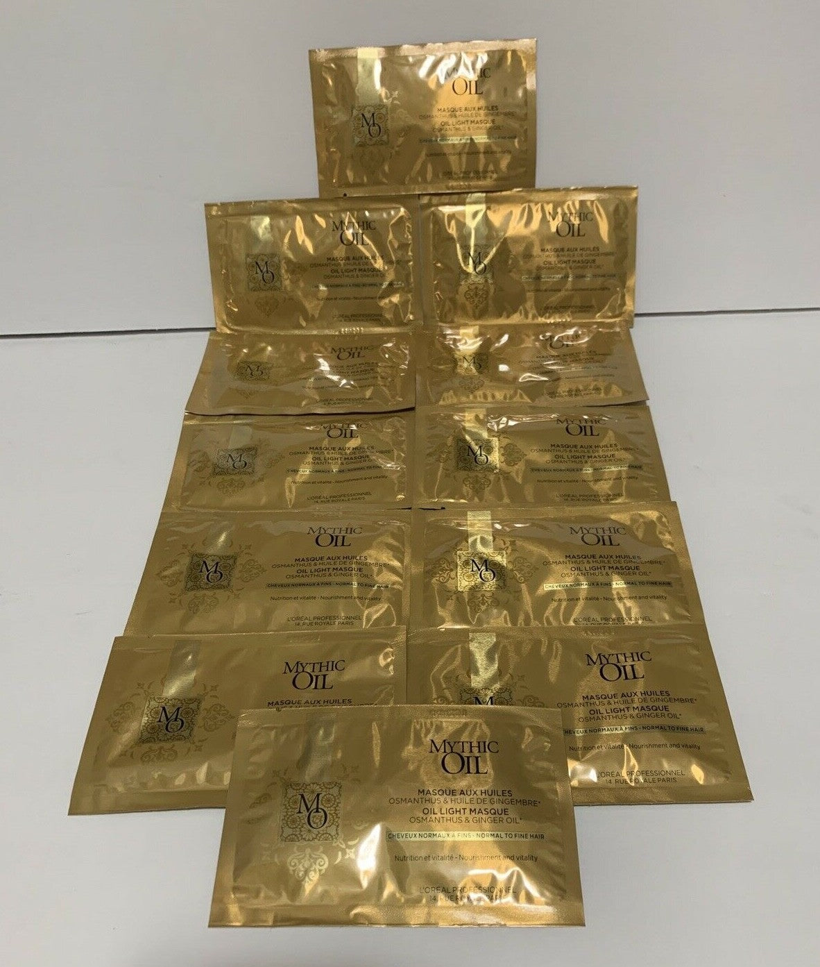 L'Oréal Mythic Oil Hair Mask Light Oil Infused 0.51 oz Sample Pack of 12