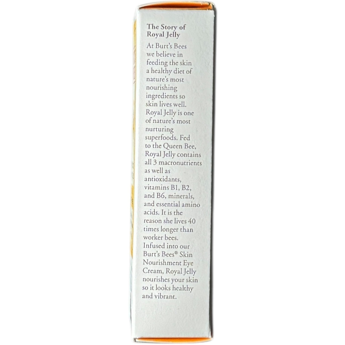 Natural Eye Nourishment Cream with Royal Jelly - 0.5oz Tube, Gentle Moisturizer
