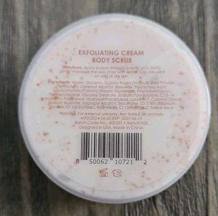 2 MANNA KADAR Sea Minerals Exfoliating Cream Body Scrub – Pomegranate