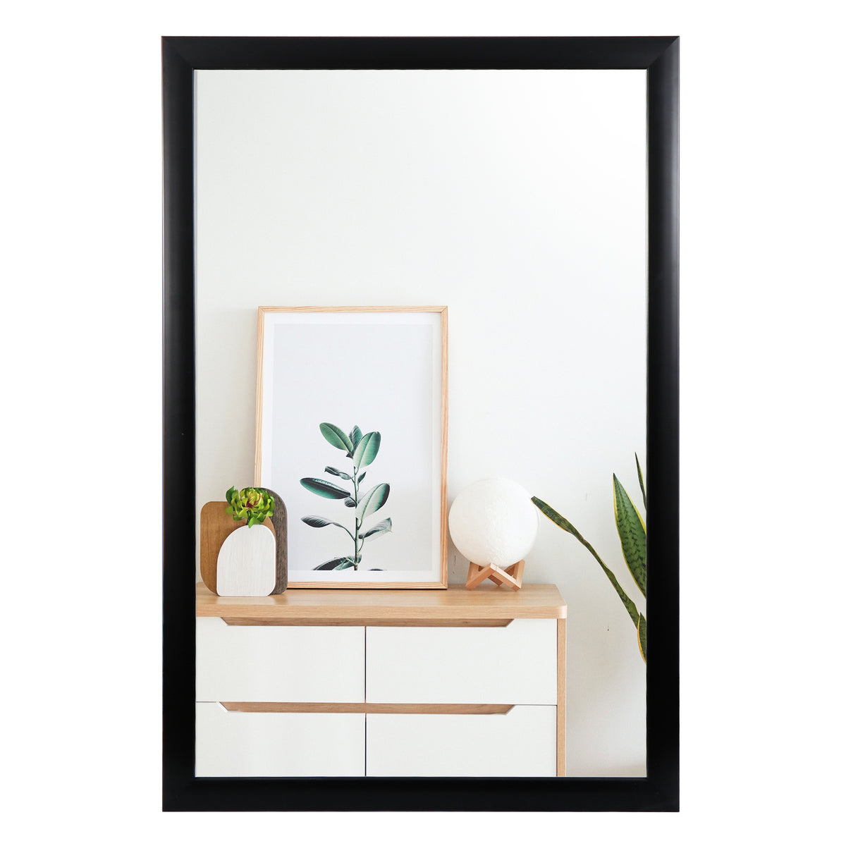 24x36 Inch Rectangular Wall Mirror for Bathroom & Bedroom PS Frame