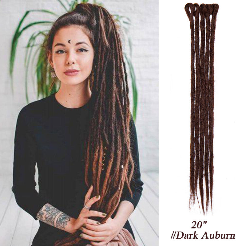 Ombre Dreads Locs Crochet Dreadlock Extensions Faux Long Natural Look
