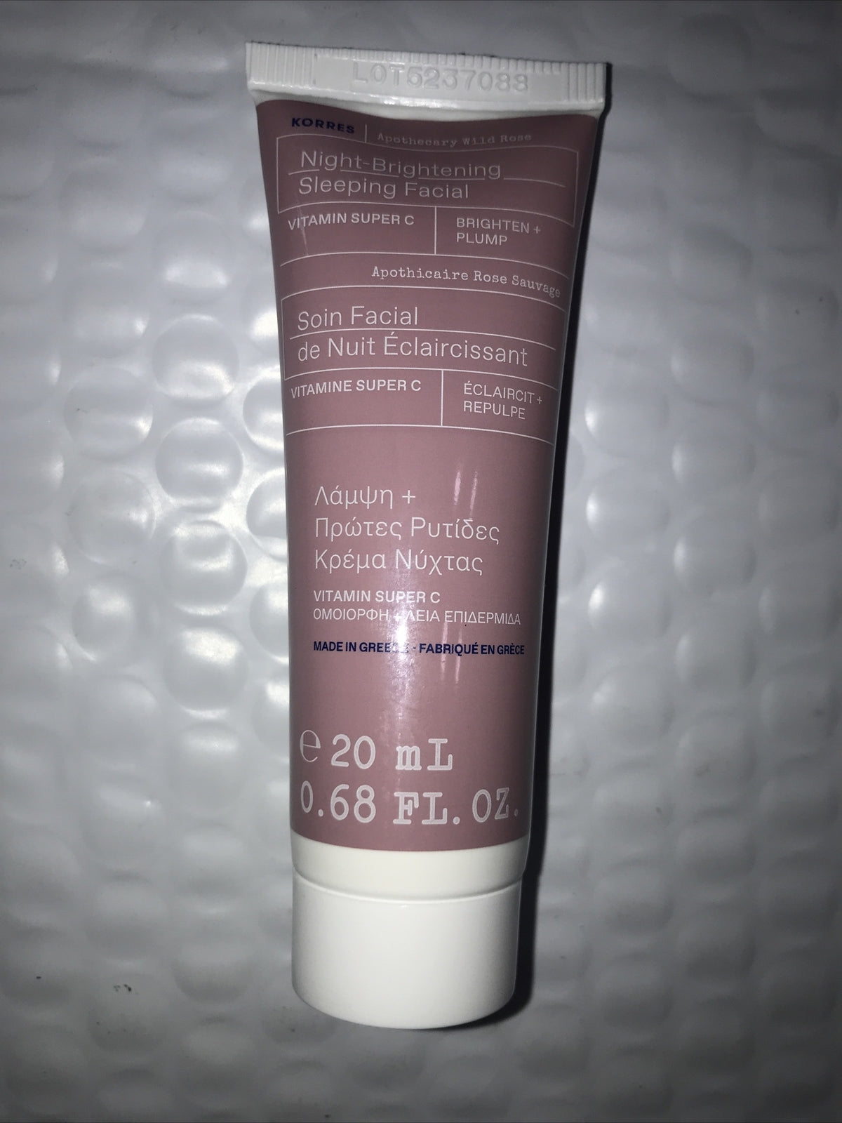 Wild Rose Night Brightening Sleeping Facial - Korres Apothecary 20mL Sealed