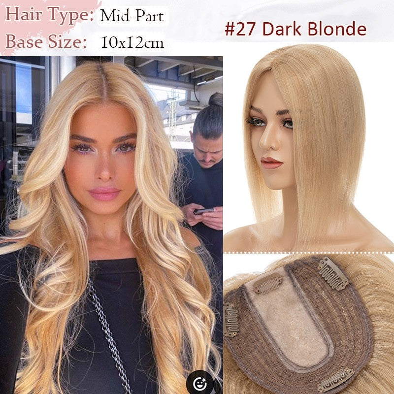 Women Clip-in Hairpiece for Hair Loss & Volume - 100% Remy Human Hair