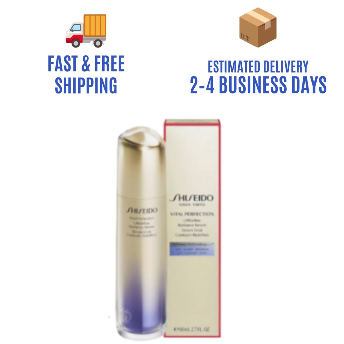 Shiseido Vital Perfection LiftDefine Radiance Serum 80ml - Lifting & Firming Anti-Aging Treatment