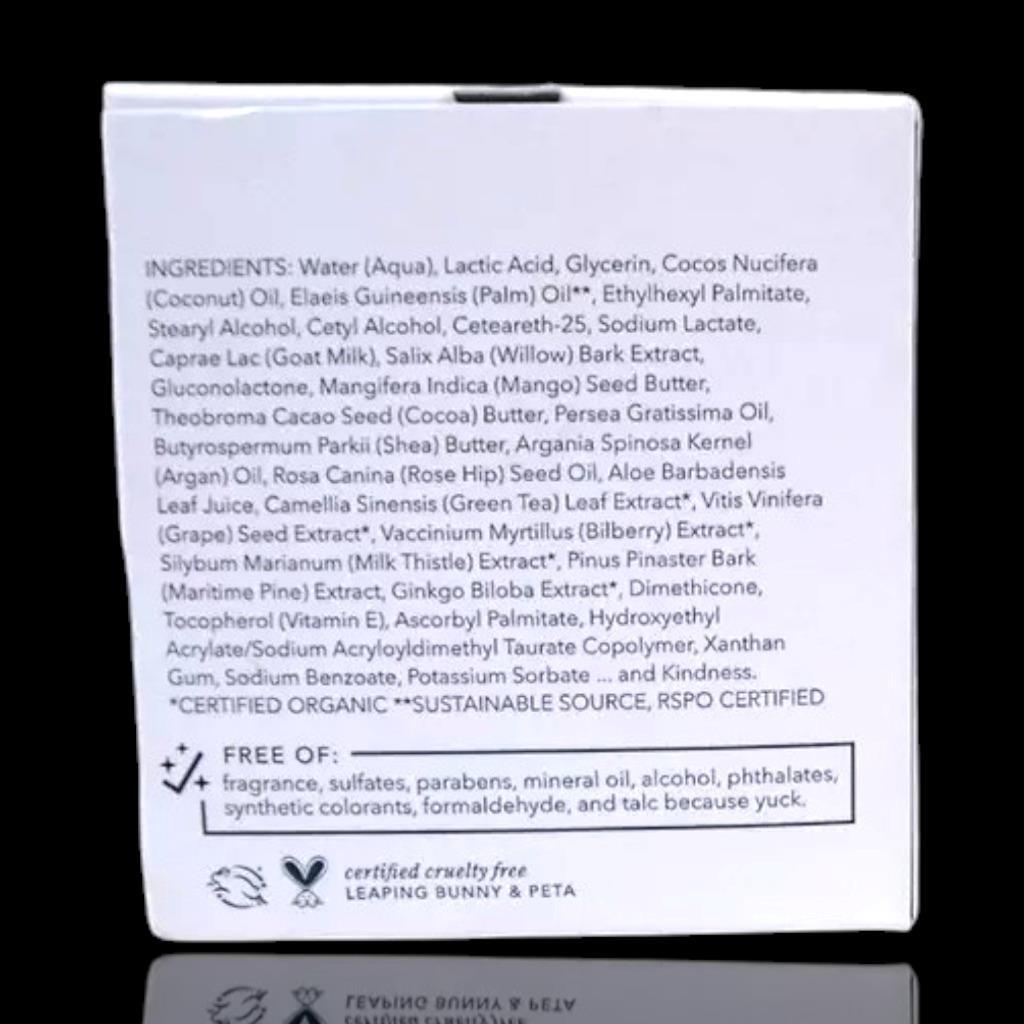 Goat Milk Body Cream - Smooth Lactic Acid & Willow Bark 8 oz