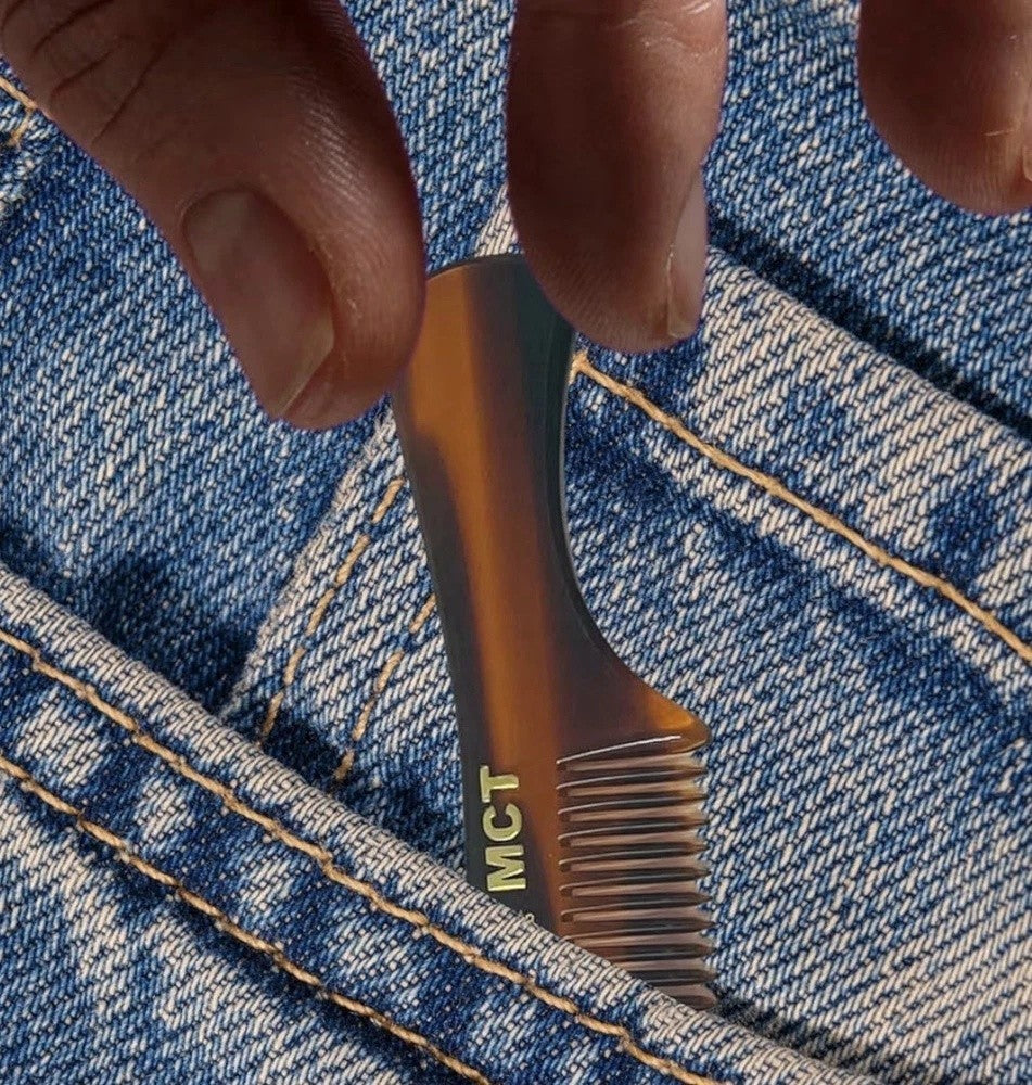 Men's Beard & Mustache Grooming Combs - 3 Pack Pocket Travel Size
