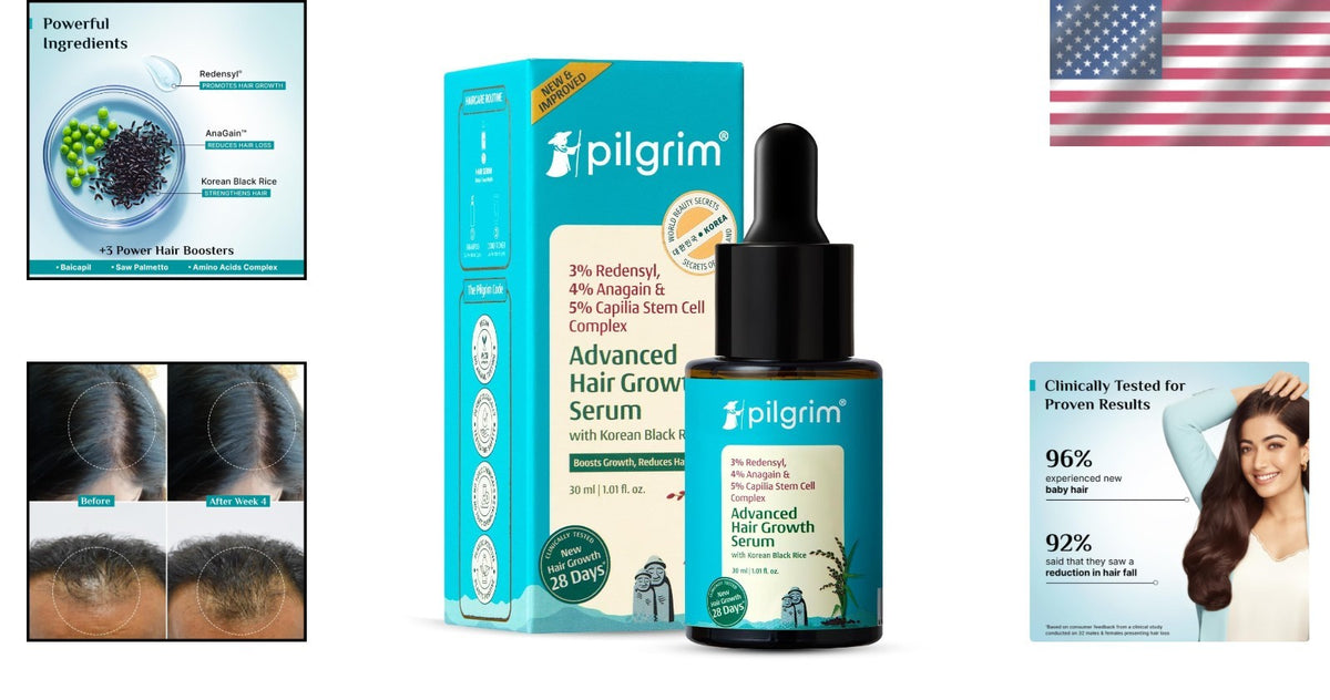 Revitalizing Hair Growth Serum with Redensyl - Thicker, Fuller in