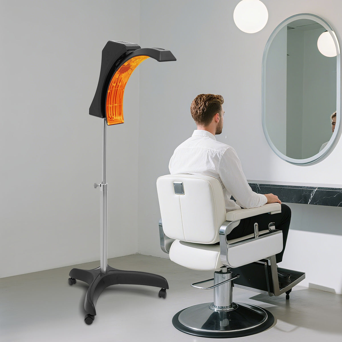 Professional Standing Hair Color Processor Vertical Hair Dryer with Adjustable Height