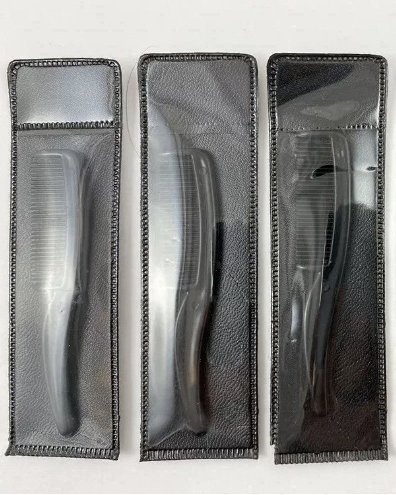 Mini Travel Eyelash & Eyebrow Comb Set for Mustache Beard & Eyebrows - 3 Pieces