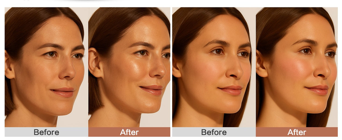Cream Bronzer Palette for Face & Body - Natural Sun-Kissed Glow, 4 Shades
