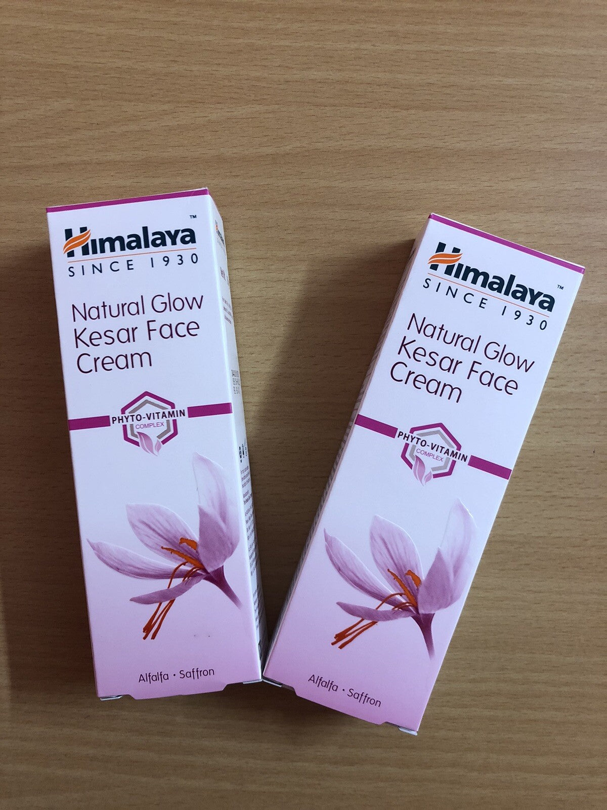 Himalaya Natural Glow Kesar Face Cream with Saffron & Alfalfa - 50g Pair