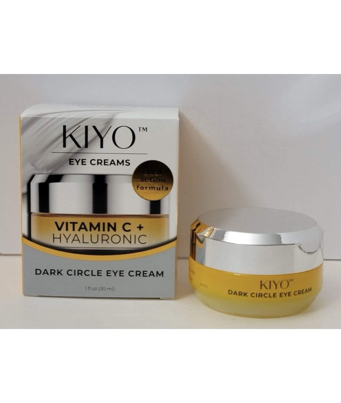 Kiyo Vitamin C Hyaluronic Eye Cream for Dark Circles - 1 oz / 30 ml