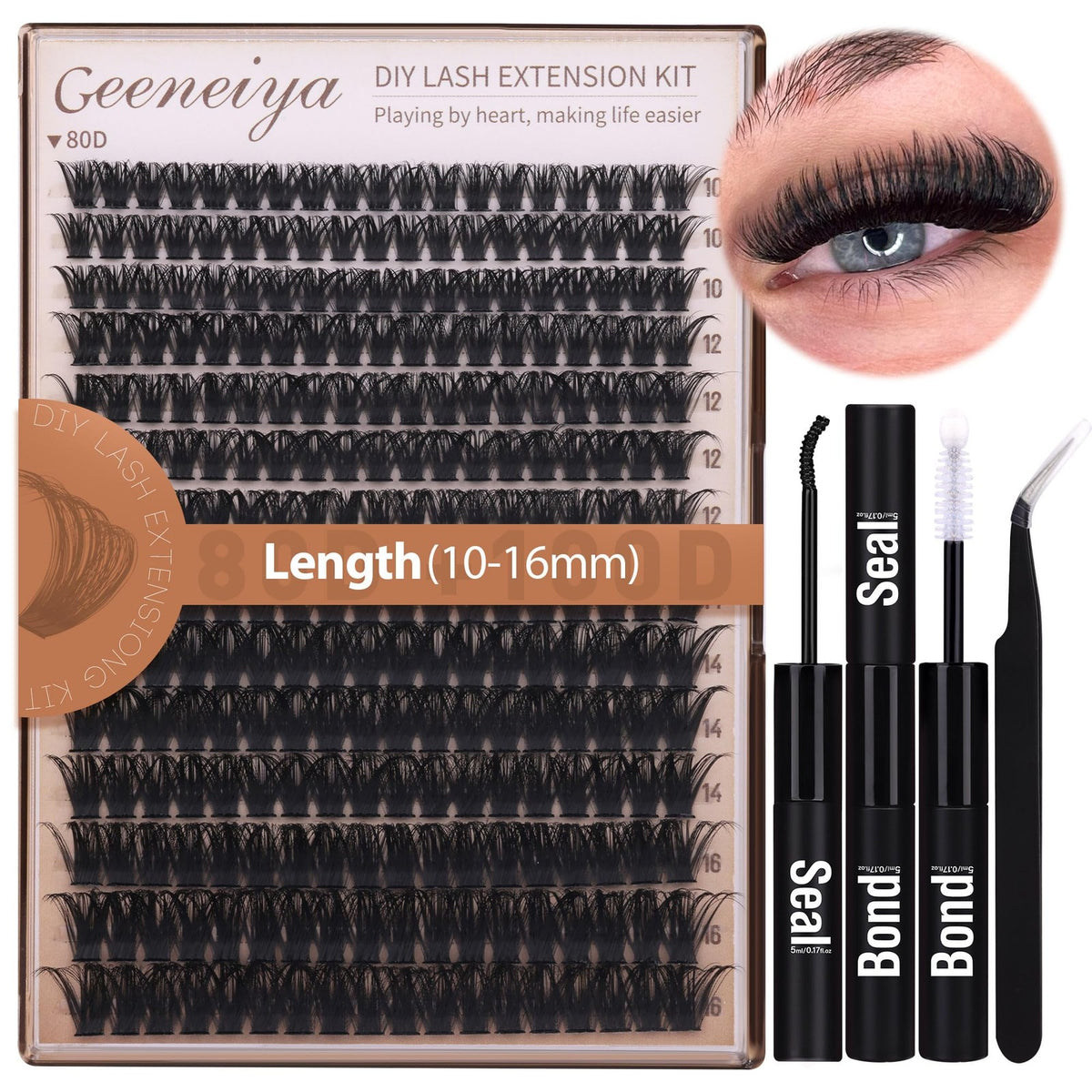 Volume Lash Clusters Kit DIY 300 Pieces Eyelash Extensions for Eyelash Extensions