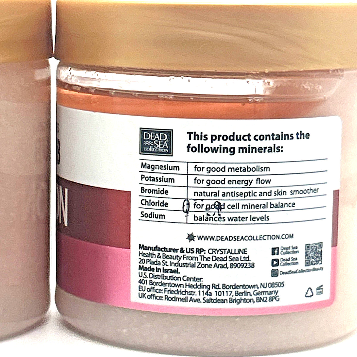 Dead Sea Collection Watermelon Exfoliating Mineral Salt Scrub, 2-Pack