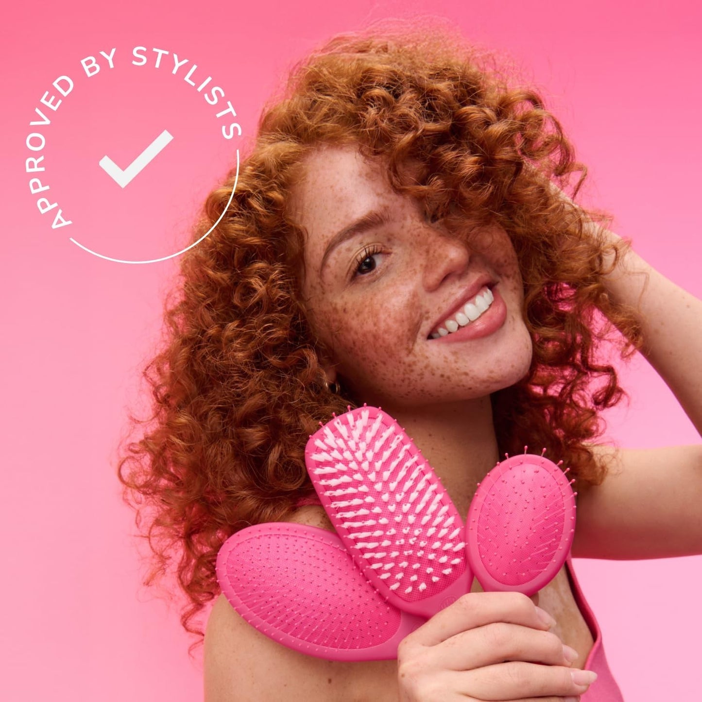 Mini Detangler Brush for All Hair Types - Travel-Friendly, Gentle & Effective