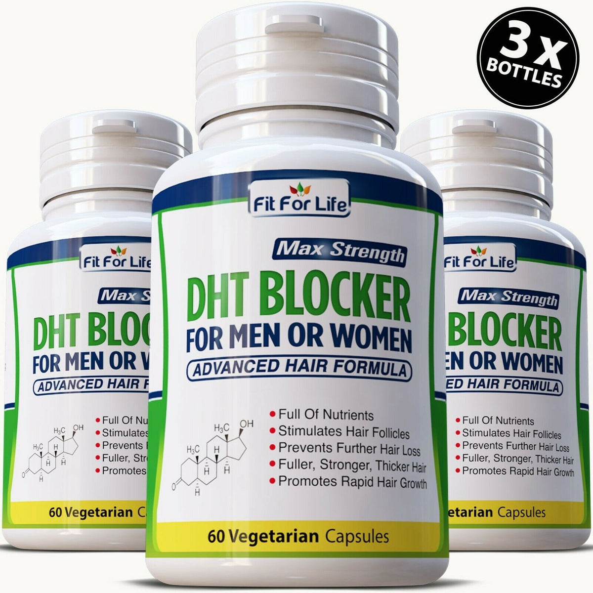DHT Blocker Hair Growth Supplement - 180 Capsules