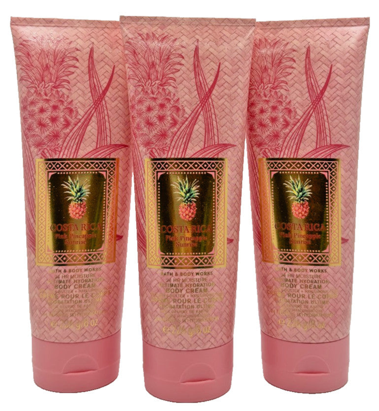 Body Cream Lot of 3 – Costa Rica Pink Pineapple 8 oz