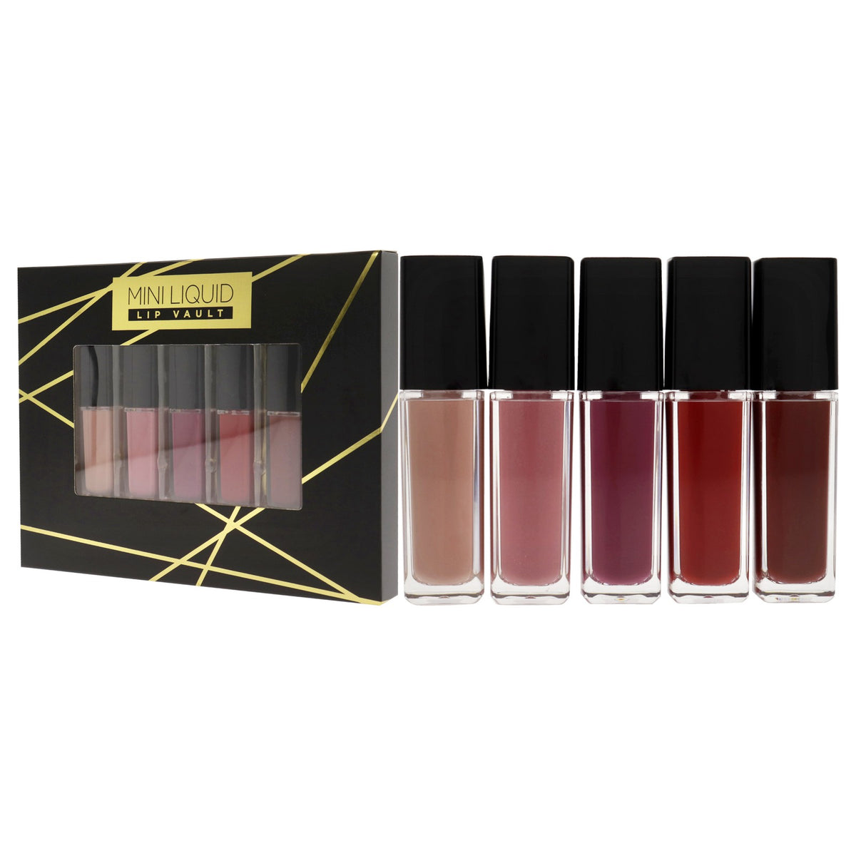Mini Liquid Lipstick Vault Set - Long Wear, Hydrating, High Pigment