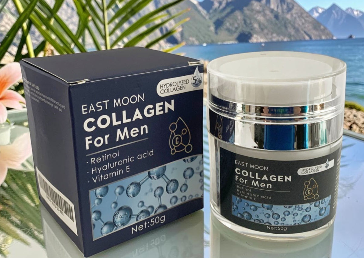 Men's Anti-Aging Collagen Cream with Retinol & Hyaluronic Acid - 1.7oz