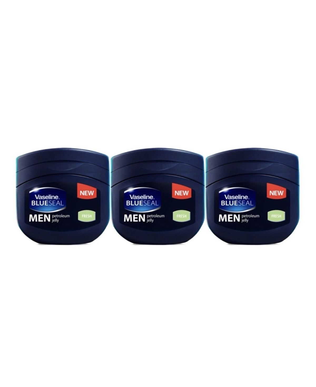 PACK OF 3 Vaseline BLUESEAL MEN petroleum jelly Fresh 100 Ml EACH