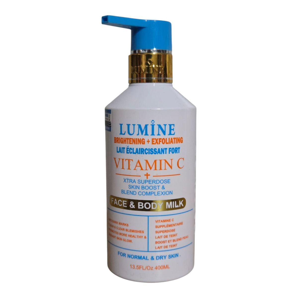 Lumine Brightening & Exfoliating Vit. C Face Body Lotion. Blend