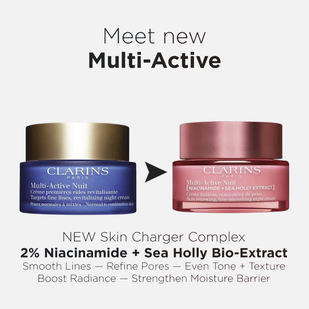 Clarins Multi Active Night Targets Fine Lines Revitalizing Cream 1.7