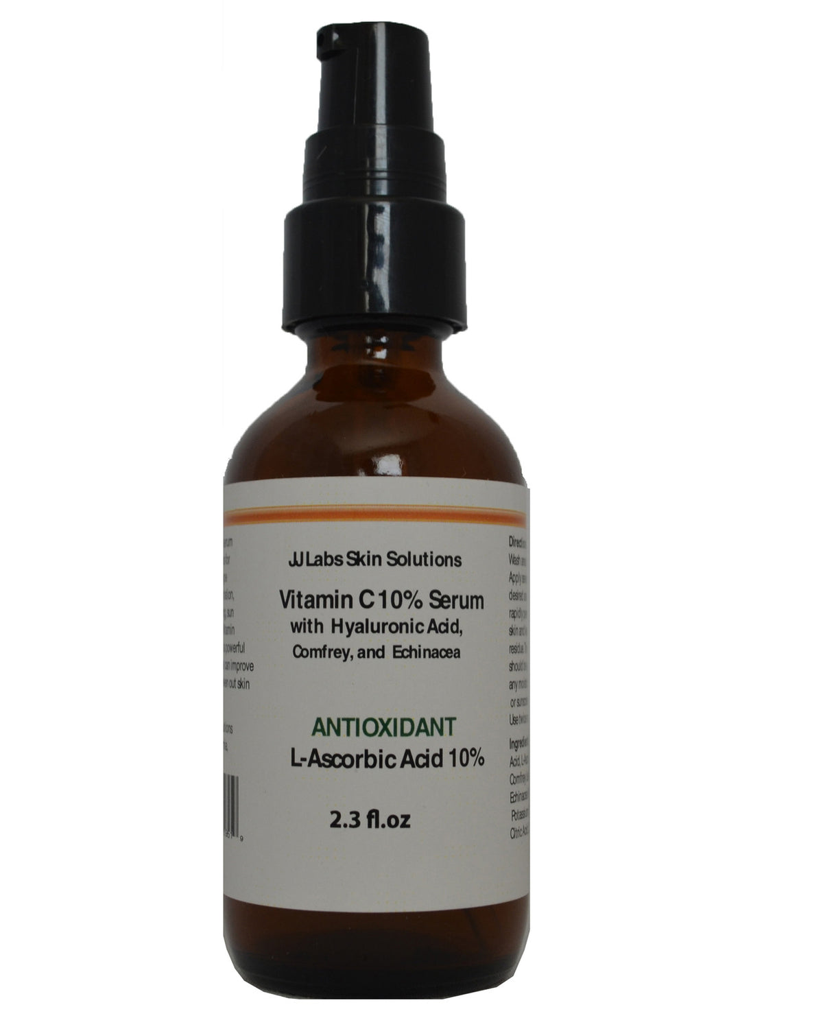 Vitamin C Serum with Hyaluronic Acid and Antioxidants - 10-25% Concentration, 1.2 oz & 2.3 oz Sizes