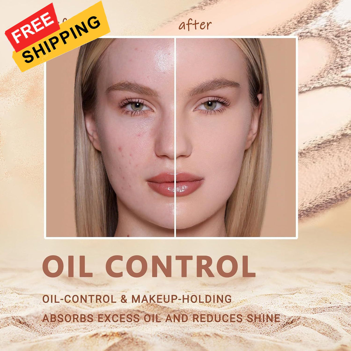 Oil Control Face Pressed Powder - Matte Flawless Finishing Makeup #2