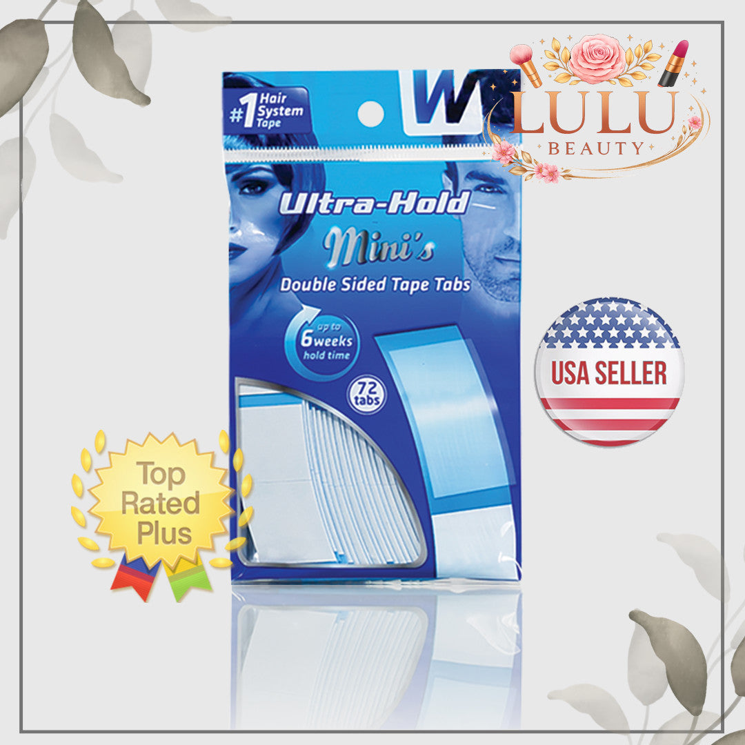 Double Sided Hair System Tape Mini's - Ultra Hold, Skin Safe, 72 Tabs