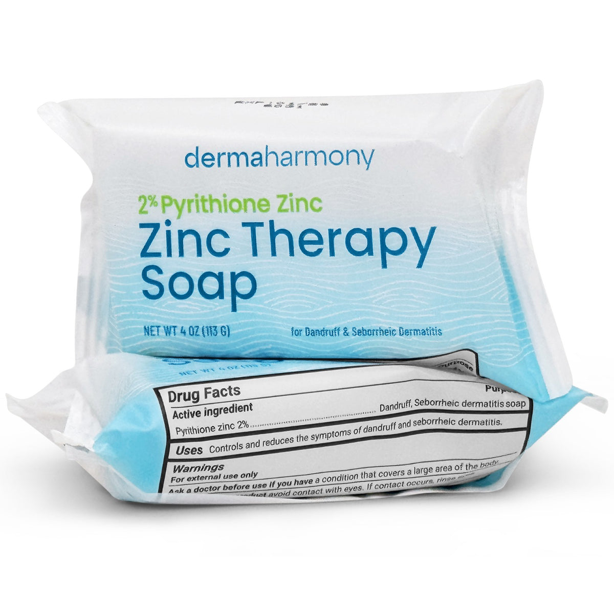 2% Pyrithione Zinc Bar Soap 4 oz - 2 Bars