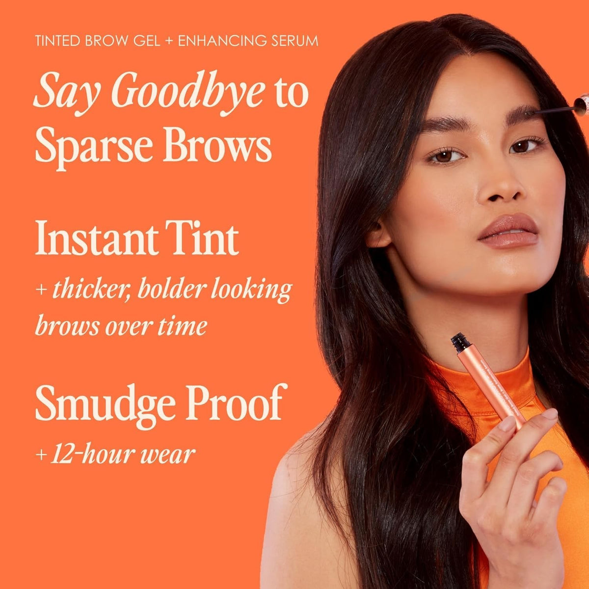 2-in-1 Brow Gel and Enhancing Serum for Thicker, Natural-Looking Brows - Auburn