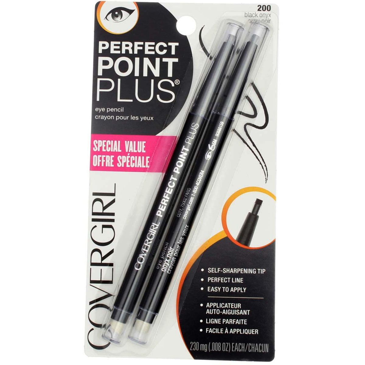 Waterproof Black Eyeliner Pencil - Precise, Long-Lasting Makeup